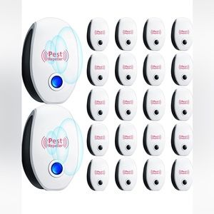 Kittmip 20 Pcs Upgraded Ultrasonic Pest Repeller Electronic Repellent Plug in